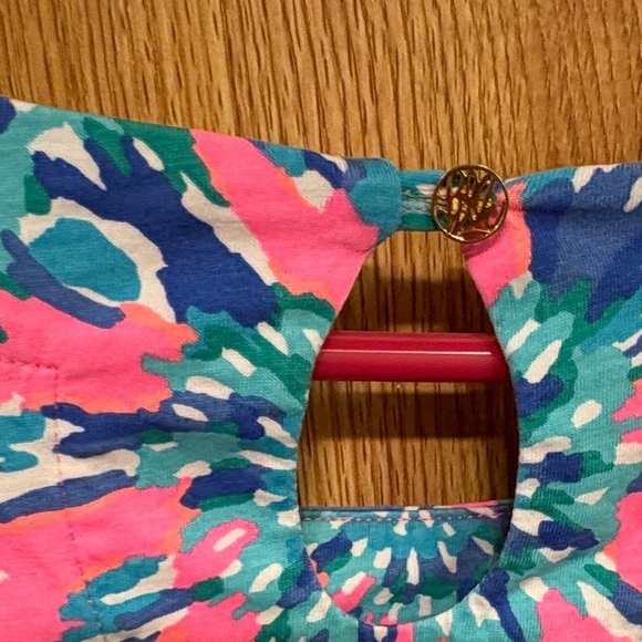 Lilly Pulitzer Pink and Blue Floral Blouse - Picture 7 of 7
